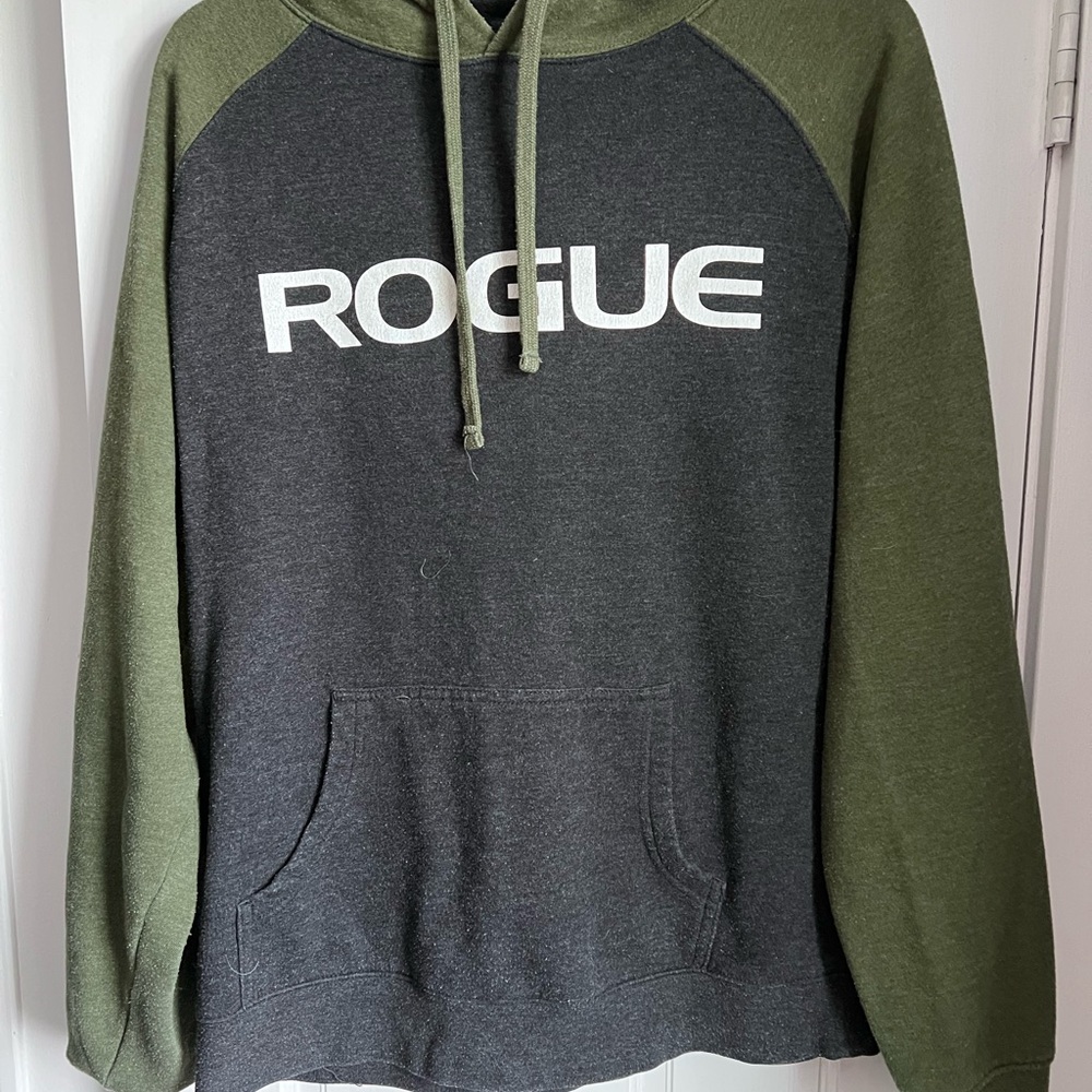 Rogue Green and Gray Raglan Hoodie
